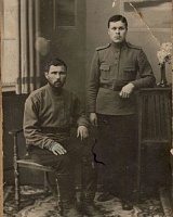 Канев Иван Афанасьевич с братом Митрофаном, 1917год, г. Архангельск